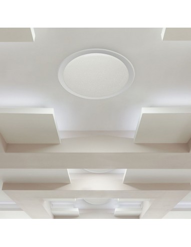 1497-Plafoniera LED Rotonda   in  Effetto Stellato Compatibile con Google Home e Amazon Alexa Dimmerabile-5