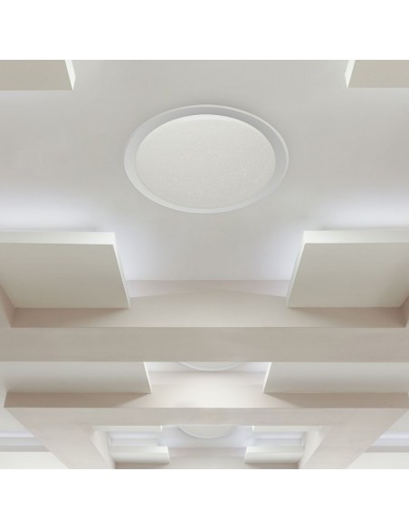 1497-Plafoniera LED Rotonda   in  Effetto Stellato Compatibile con Google Home e Amazon Alexa Dimmerabile-5