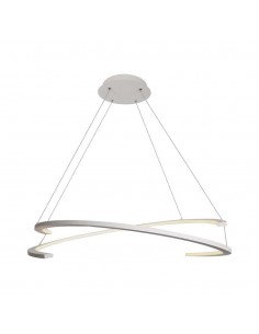 14986-Lampadario LED a Sospensione con  Mezzaluna  Colore Bianco xcm  Triac Dimmerabile -1