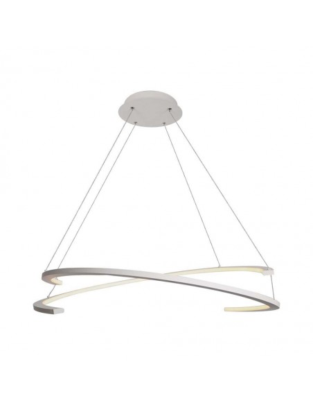 14986-Lampadario LED a Sospensione con  Mezzaluna  Colore Bianco xcm  Triac Dimmerabile -1