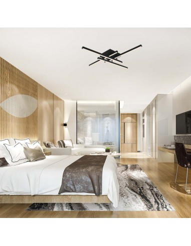 14994-Lampadario LED dal Design Moderno  Colore Nero  -4