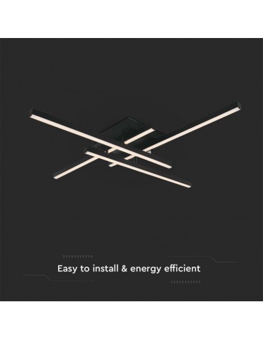 14994-Lampadario LED dal Design Moderno  Colore Nero  -6