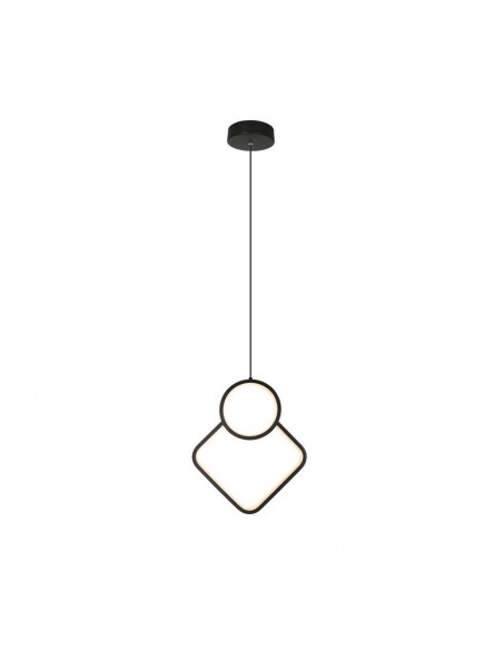 14998-Lampadario LED a Sospensione  dal Design Moderno xcm Colore Nero -1