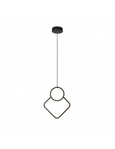 14999-Lampadario LED a Sospensione  dal Design Moderno xmm Regolabile Colore Nero -1