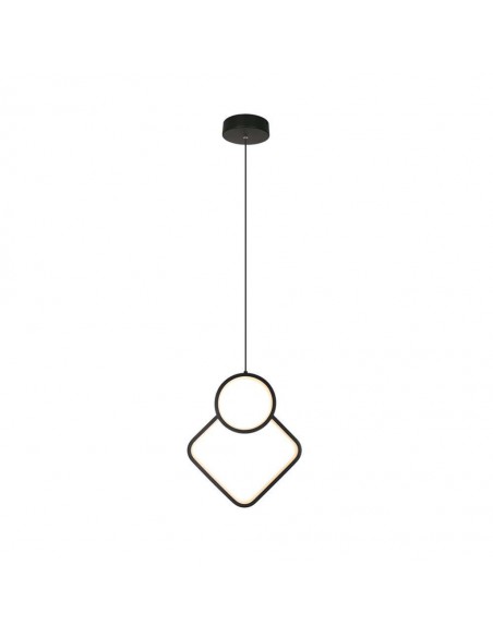 14999-Lampadario LED a Sospensione  dal Design Moderno xmm Regolabile Colore Nero -1
