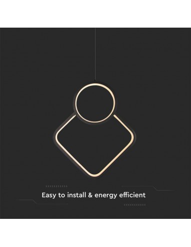 14999-Lampadario LED a Sospensione  dal Design Moderno xmm Regolabile Colore Nero -6