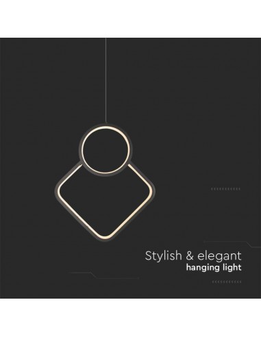 14999-Lampadario LED a Sospensione  dal Design Moderno xmm Regolabile Colore Nero -7