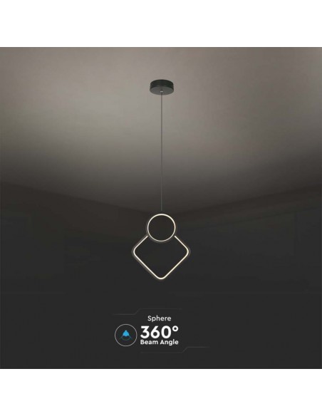 15000-Lampadario LED a Sospensione  dal Design Moderno xmm Regolabile Colore Bianco -6
