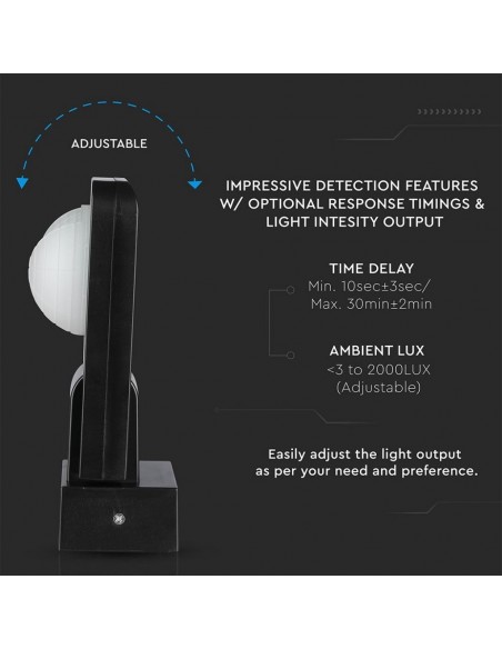 15011-Sensore di Movimento a Infrarossi Rilevamento a -6