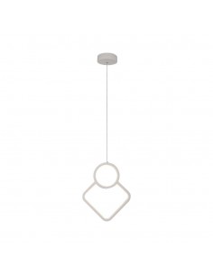 15338-Lampadario LED a Sospensione  dal Design Moderno xmm Regolabile Colore Bianco -1