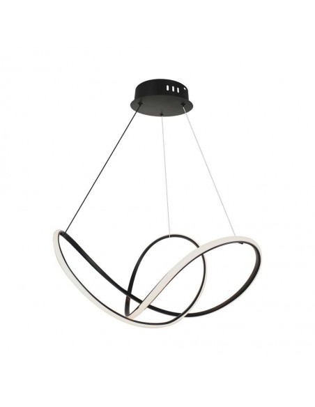 15340-Lampadario LED a Sospensione  in Metallo Colore Nero xcm Dimmerabile -1