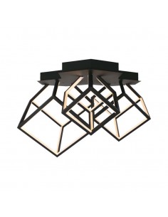 15342-Lampadario LED a  Cubi  con Montaggio a Plafone Colore Nero -1