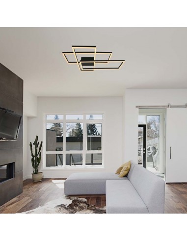 15347-Lampadario LED   dal Design Moderno Colore Nero Dimmerabile -3