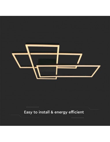 15347-Lampadario LED   dal Design Moderno Colore Nero Dimmerabile -6