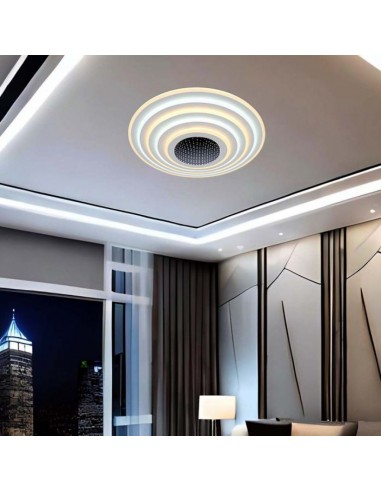 15359-Lampadario LED con Telecomando Montaggio a Plafone  d xmm Dimmerabile CCT -3