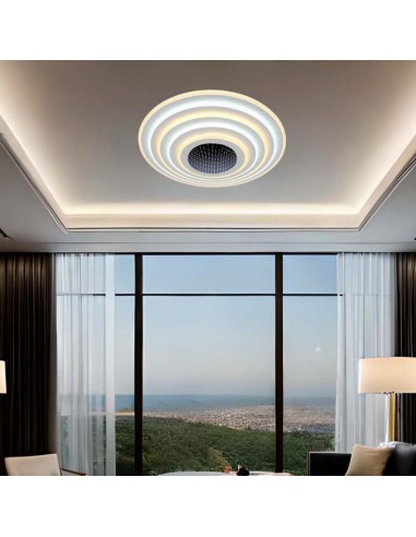 15359-Lampadario LED con Telecomando Montaggio a Plafone  d xmm Dimmerabile CCT -4