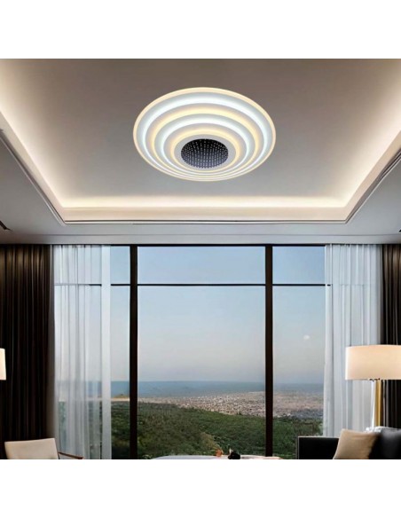 15359-Lampadario LED con Telecomando Montaggio a Plafone  d xmm Dimmerabile CCT -4