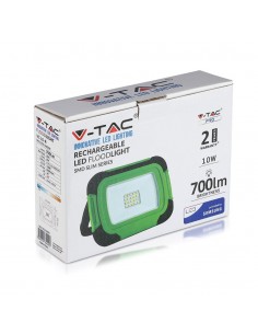 20038-Faro LED Chip Samsung  Ricaricabile con USB Colore Nero e Verde  IP-1 2