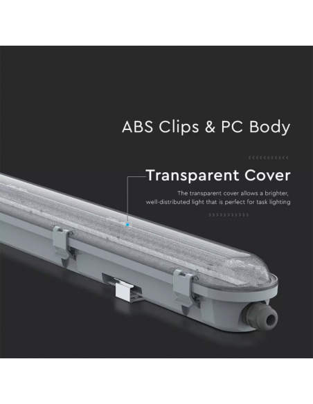 20200-Plafoniera LED Chip Samsung Impermeabile  LM/W M-Series cm Copertura Trasparente  -5