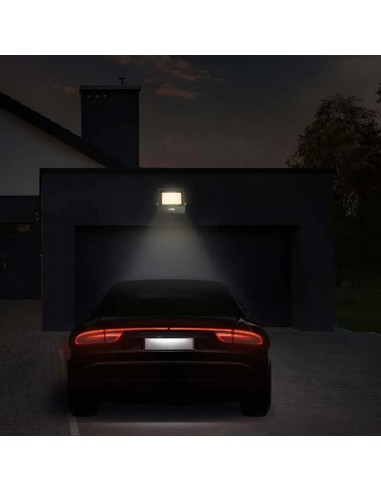 20262-Faro LED Chip Samsung  con Sensore PIR Colore Nero  -4