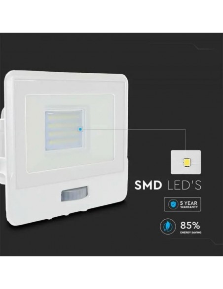 20273-Faro LED Chip Samsung  con Sensore PIR Colore Bianco  -7