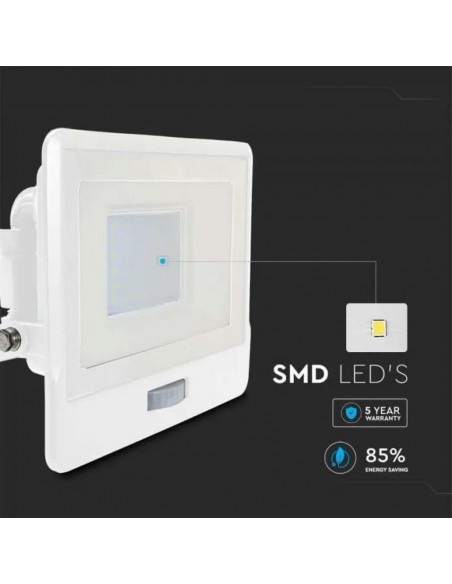20276-Faro LED Chip Samsung  con Sensore PIR Colore Bianco  -7