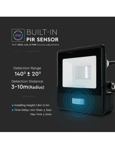 Faro LED Chip Samsung 10W con Sensore...