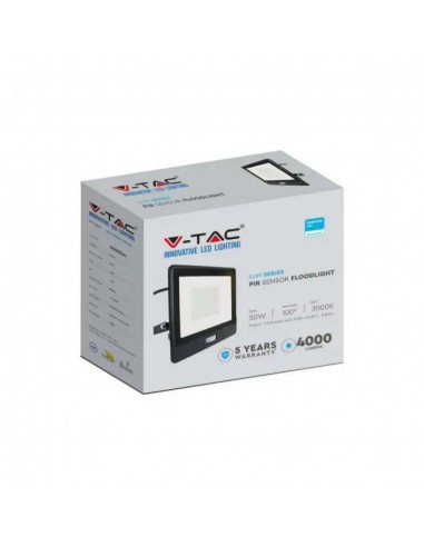 20291-Faro LED Chip Samsung  con Sensore PIR Cavo m Colore Nero  -2