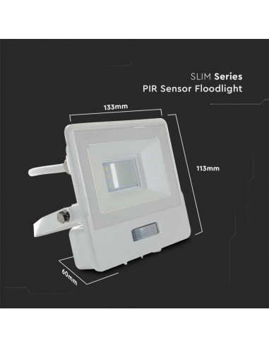 20294-Faro LED Chip Samsung  con Sensore PIR Cavo m Colore Bianco  -3