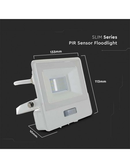 20294-Faro LED Chip Samsung  con Sensore PIR Cavo m Colore Bianco  -3