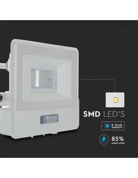 20294-Faro LED Chip Samsung  con Sensore PIR Cavo m Colore Bianco  -7