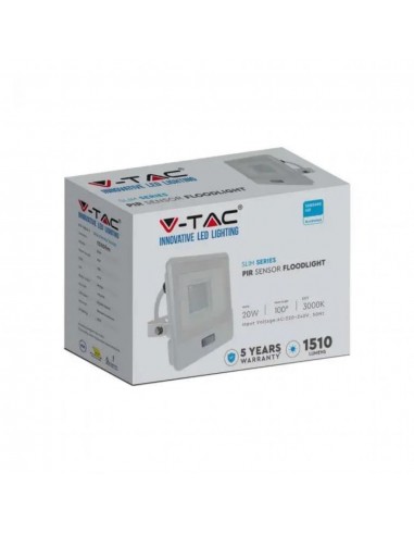 20295-Faro LED Chip Samsung  con Sensore PIR Cavo m Colore Bianco  -2