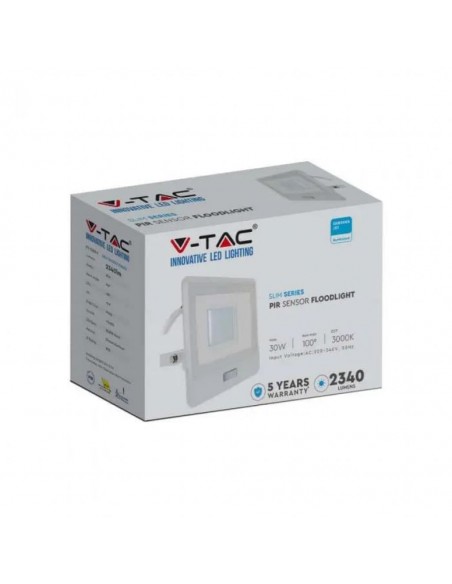 20299-Faro LED Chip Samsung  con Sensore PIR Cavo m Colore Bianco  -2