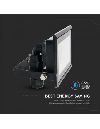 Faro LED Chip Samsung 10W Nero 6500K...