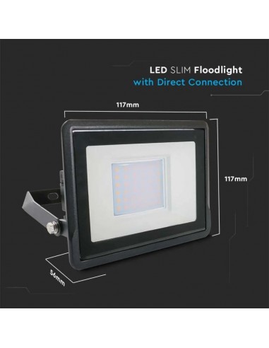 20312-Faro LED Chip Samsung  Colore Nero  -3