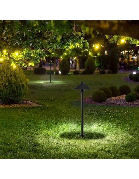 20317-Piantana LED da Giardino  Chip Samsung con Picchetto Colore Nero  -4