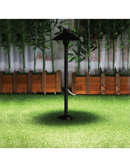 20317-Piantana LED da Giardino  Chip Samsung con Picchetto Colore Nero  -6