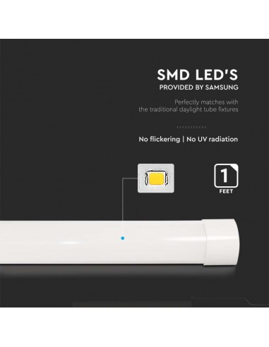 20346-Plafoniera LED Chip Samsung Prismatica  LM/W cm  IP-7