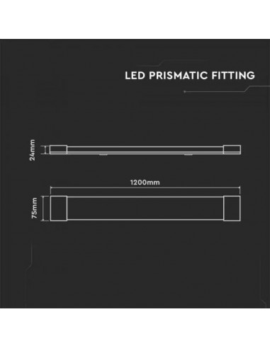 20351-Plafoniera LED Chip Samsung Prismatica  LM/W cm  IP-2