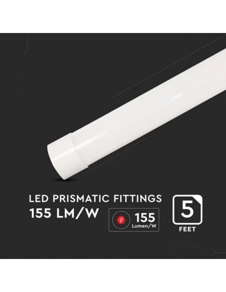 Plafoniera LED Prismatica 38W 155LM/W 150cm 6500K