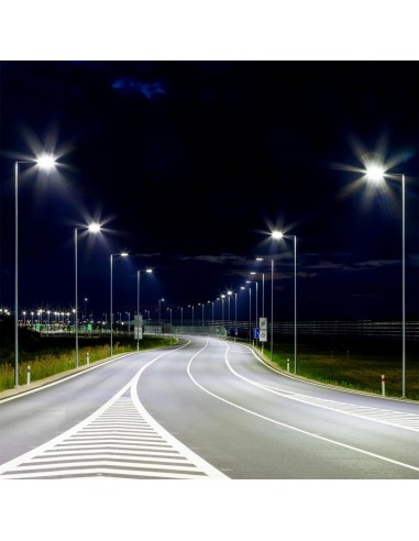 20427-Armatura Stradale LED Chip Samsung  LM/W Colore Grigio  -3