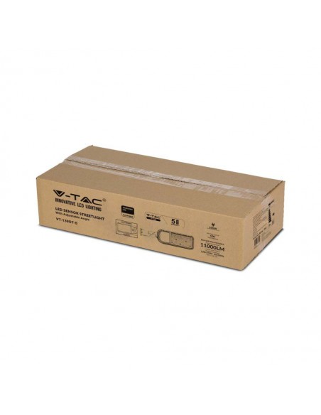 20435-Armatura Stradale LED Chip Samsung  LM/W con Sensore Colore Grigio  -2