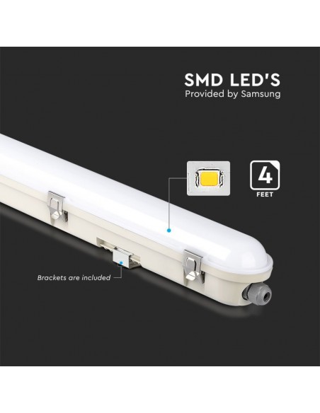 20469-Plafoniera LED Chip Samsung Impermeabile  LM/W cm Con Sensore Copertura Satinata -6