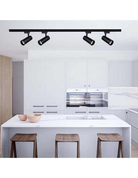 20486-Faretto LED da Binario Chip Samsung  Colore Nero -4