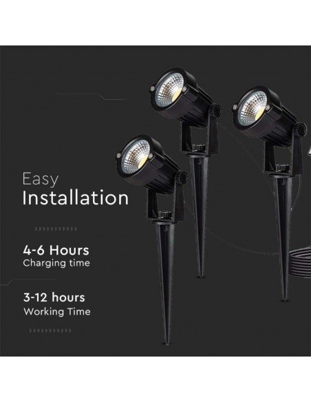 20489-x Faretti LED COB da Giardino  con Picchetti-7