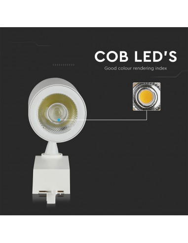 211256-Faretto LED per Binario Trifase   Colore Bianco -6