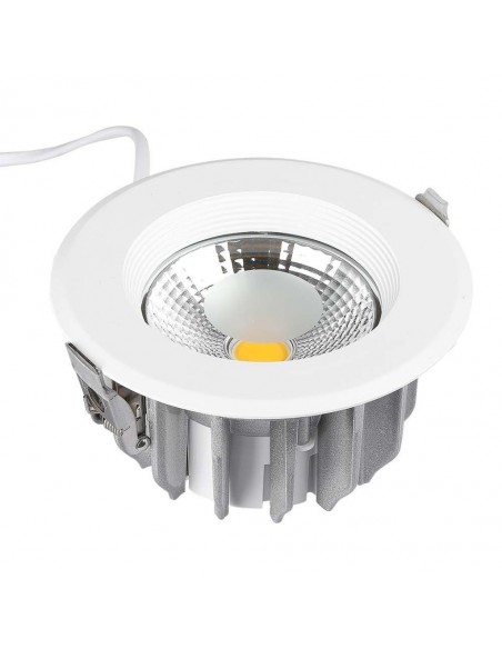 211277-Faretto LED da Incasso Rotondo LED COB  Colore Bianco -1