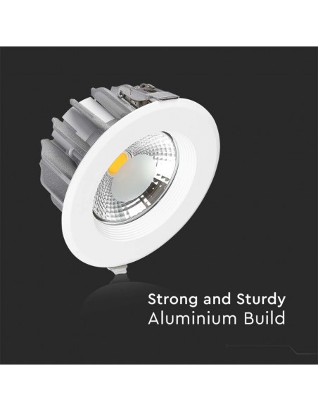211279-Faretto LED da Incasso Rotondo LED COB  LM/W Colore Bianco -7