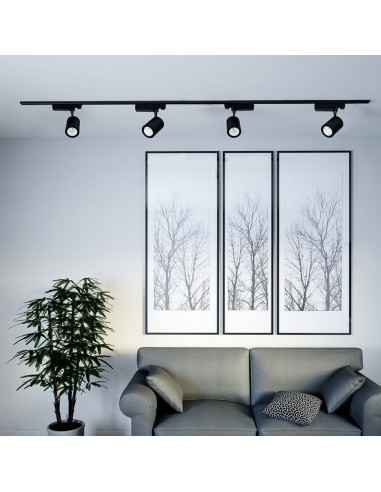 211287-Faretto LED per Binario Trifase   Colore Nero -4