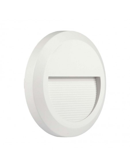 211314-Faretto LED Segnapasso Rotondo Montaggio a Plafone  Colore Bianco  -1